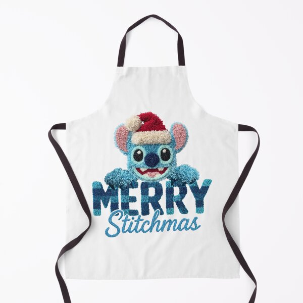 Item preview, Stitch Merry Christmas | Fluffy Santa Hat Plaid Knitted Lettering Design designed and sold by Krasnovaovaova.