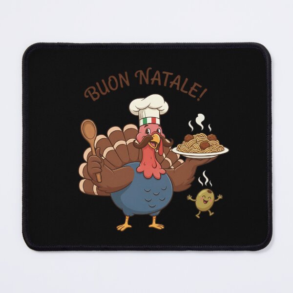 Item preview, Buon Natale Italian Chef Turkey Christmas Design designed and sold by BeautifulEye.
