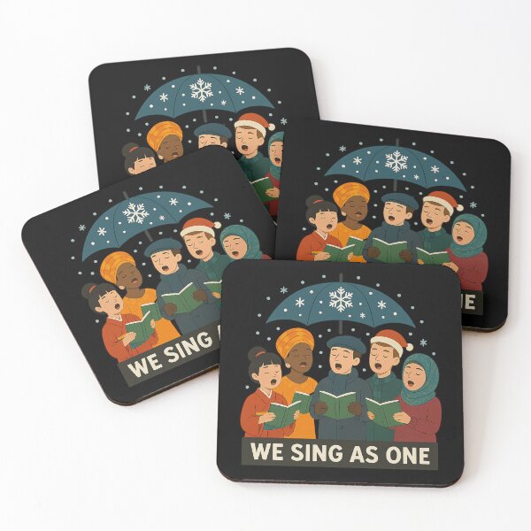 Item preview, We Sing As One – Multicultural Holiday Choir Unity Design designed and sold by AddictiveDesign.
