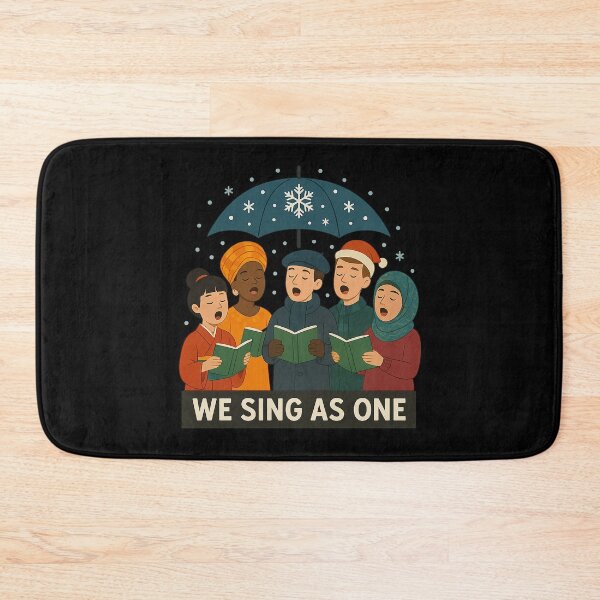 Item preview, We Sing As One – Multicultural Holiday Choir Unity Design designed and sold by AddictiveDesign.