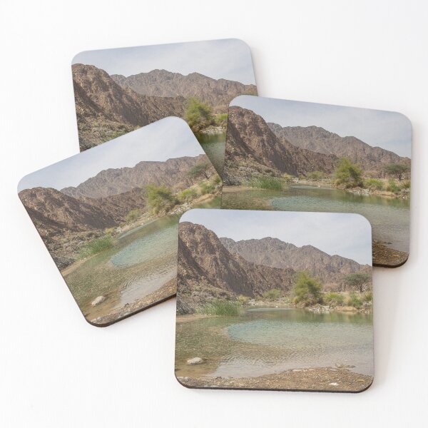 Item preview, Oasis in the Hajar: Tranquil Pool in the Rocky Wadi designed and sold by Greysline.