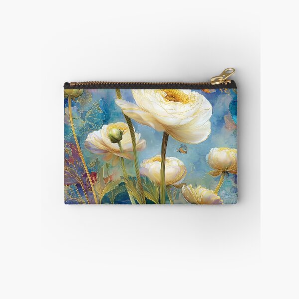 Item preview, White Ranunculus: Vintage Botanical Abstract designed and sold by ChefsSpicyFits.
