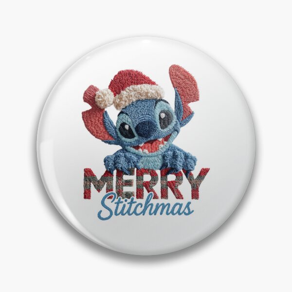 Item preview, Stitch Merry Christmas | Fluffy Santa Hat Plaid Knitted Lettering Design designed and sold by Krasnovaovaova.