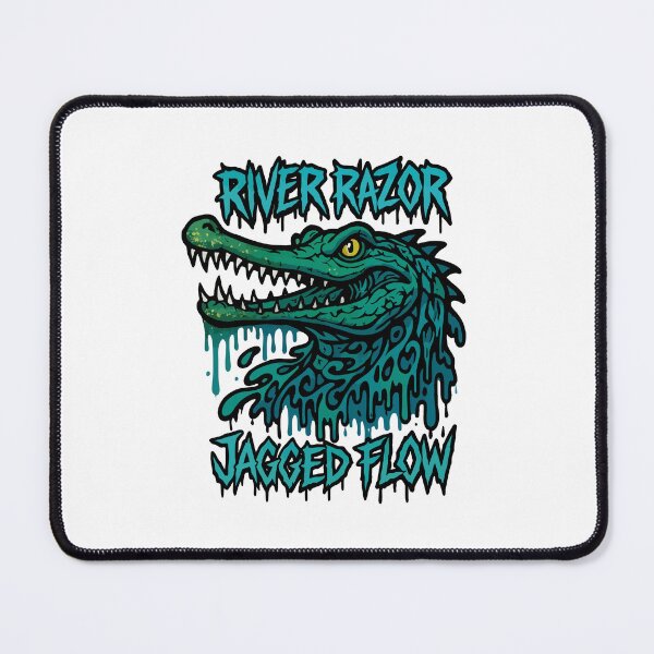 Item preview, River Razor – Jagged Flow Gharial Tribal River Predator Art designed and sold by WildlifeInc.
