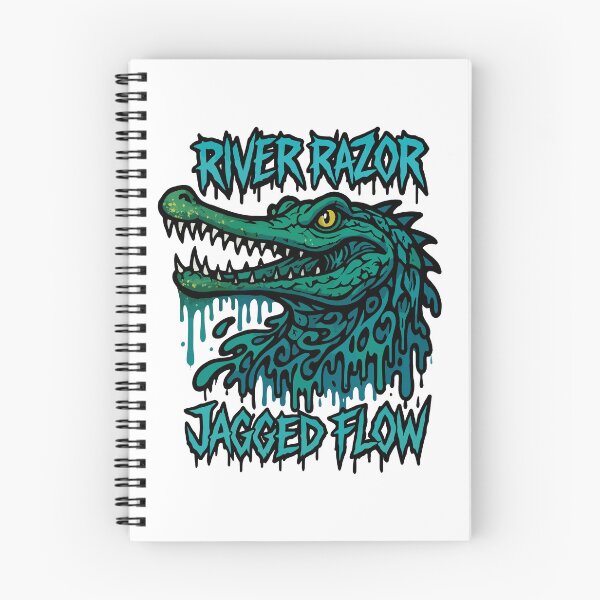 Item preview, River Razor – Jagged Flow Gharial Tribal River Predator Art designed and sold by WildlifeInc.