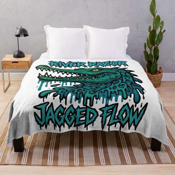 Item preview, River Razor – Jagged Flow Gharial Tribal River Predator Art designed and sold by WildlifeInc.