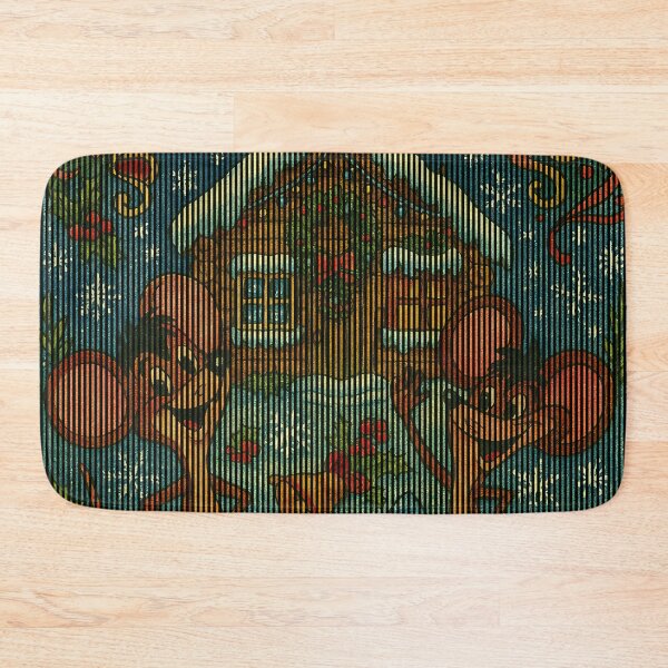 Item preview, Happy new year - Mice's  Wonderland Vintage Holiday Card designed and sold by Jani-art-world.