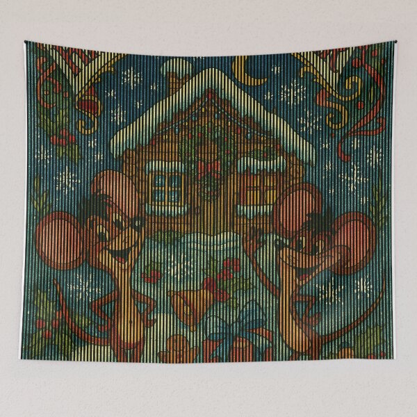 Item preview, Happy new year - Mice's  Wonderland Vintage Holiday Card designed and sold by Jani-art-world.