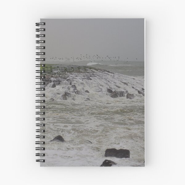 Item preview, Turbulence on the Arabian Sea: Salalah Seawall in Khareef designed and sold by Greysline.
