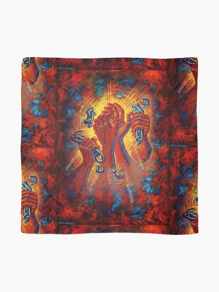 Alternate view of Freedom for the Captives Scarf