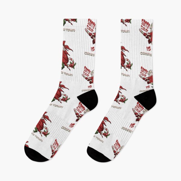 Item preview, Santa Clause Is Coming to Town: Witch Santa on Candy Cane Broomstick designed and sold by Krasnovaovaova.