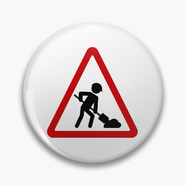 Item preview, Road Work Men At Work Triangle Sign designed and sold by THP Creative.