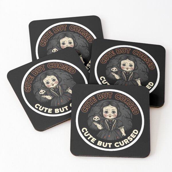 Item preview, Cute But Cursed - Creepy Doll for Spooky Aesthetic Fans designed and sold by FearInFilm.