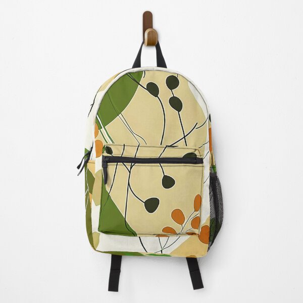Item preview, Boho Abstract Leaves Art In Green And Earthtones designed and sold by DEC02.