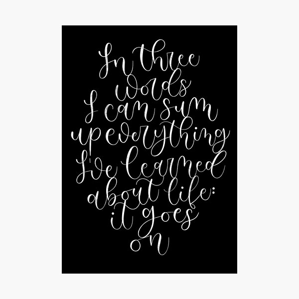 Robert Frost Quote Photographic Print