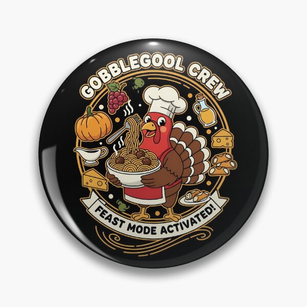 Item preview, Gobblegool Crew Feast Mode Activated Italian Turkey Design designed and sold by BeautifulEye.