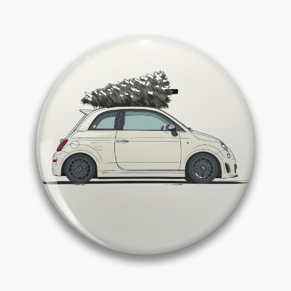 Item preview, Fiat 500 Abarth with Christmas Tree designed and sold by blackdogshop.