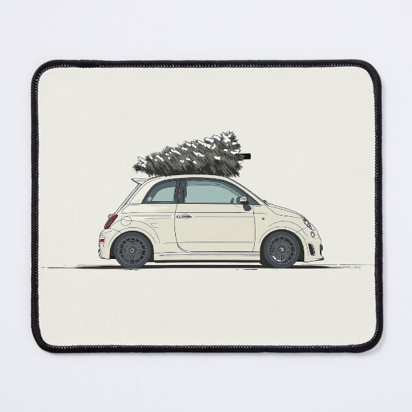 Item preview, Fiat 500 Abarth with Christmas Tree designed and sold by blackdogshop.