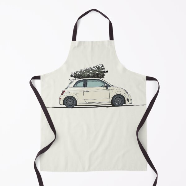 Item preview, Fiat 500 Abarth with Christmas Tree designed and sold by blackdogshop.
