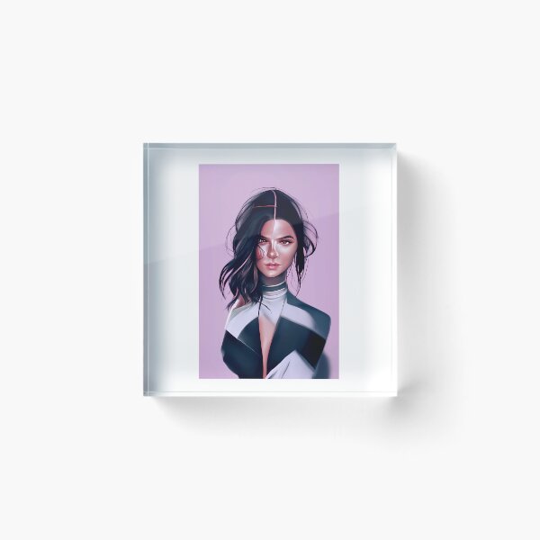Item preview, Kendall Jenner drawing AI generated art  designed and sold by GabriellaDuncan.