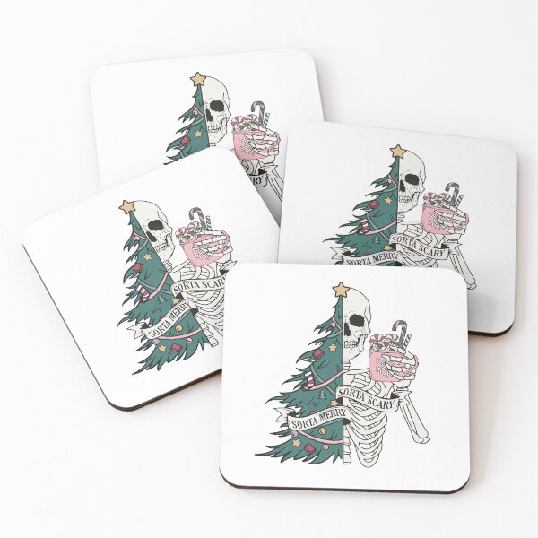 Item preview, Sorta Merry Sorta Scary Skeleton Christmas Pun designed and sold by Krasnovaovaova.
