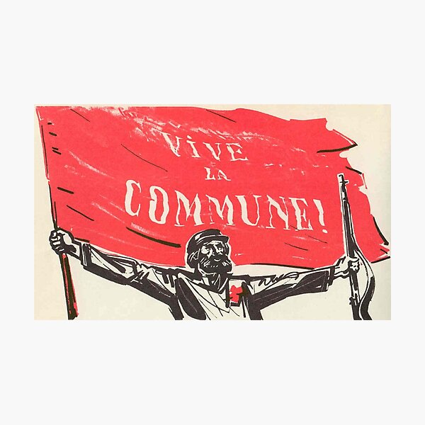 Cartel de la Comuna de París - Vive Le Commune Lámina fotográfica