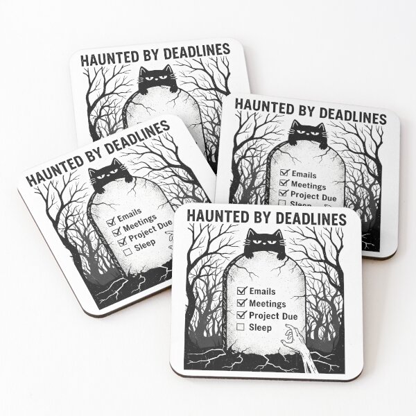 Item preview, Haunted By Deadlines - Funny Office Horror designed and sold by FearInFilm.