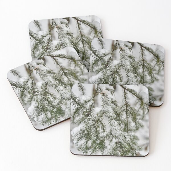 Item preview, Tiny Diamonds of Ice Clinging to Emerald Needles designed and sold by Lana Magnolia.