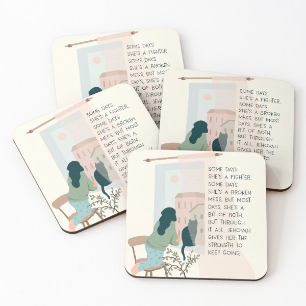 Item preview,  Jehovah Gives Her the Strength to Keep Going designed and sold by Paper Bee Gift Shop.