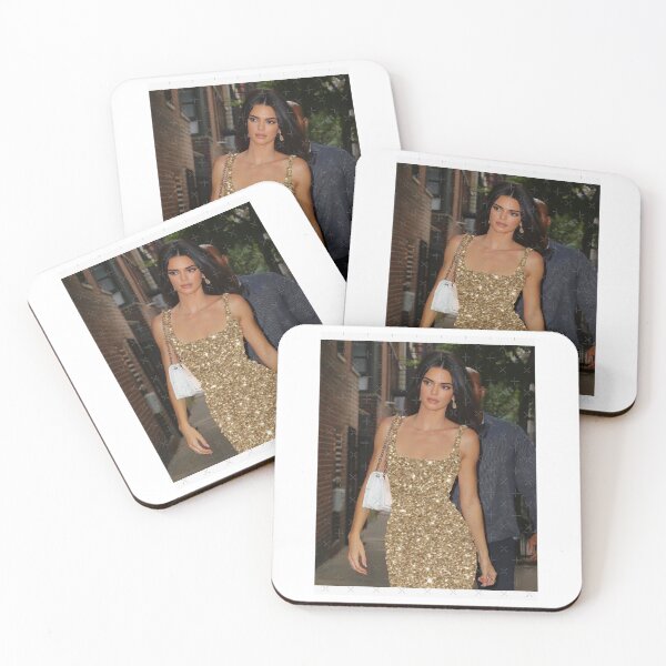 Item preview, Kendall Jenner gold glitter dress designed and sold by GabriellaDuncan.