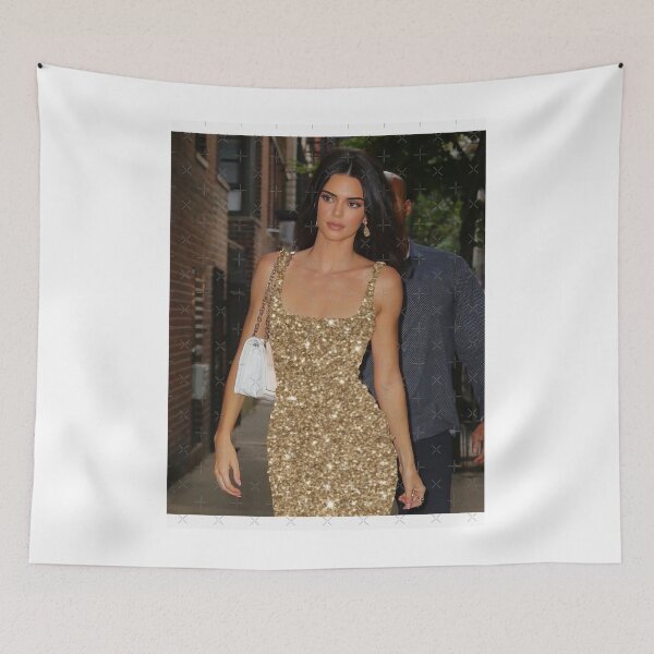 Item preview, Kendall Jenner gold glitter dress designed and sold by GabriellaDuncan.