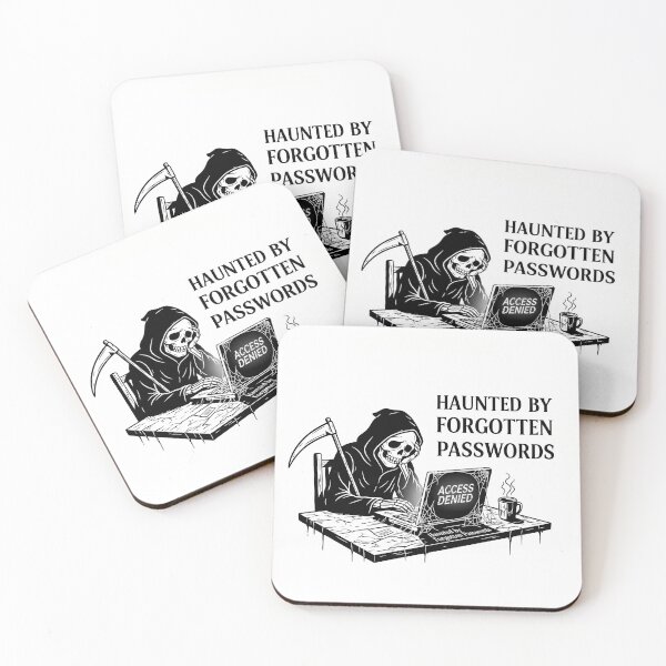 Item preview, Haunted By Forgotten Passwords - Funny Tech Horror  designed and sold by FearInFilm.