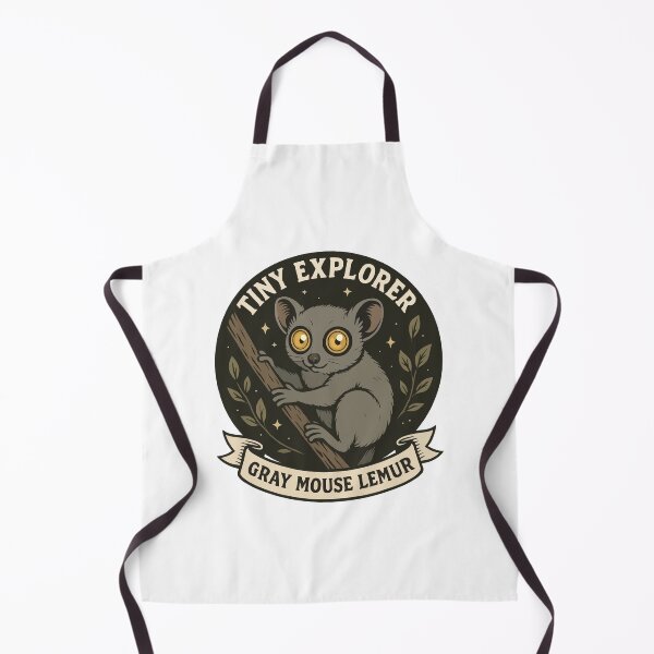 Item preview, Tiny Explorer Gray Mouse Lemur Artwork designed and sold by WildlifeInc.