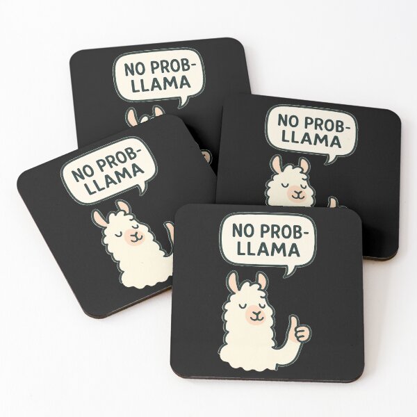 Item preview, No Prob-Llama Funny Llama Pun Thumbs Up designed and sold by k3rstman1.
