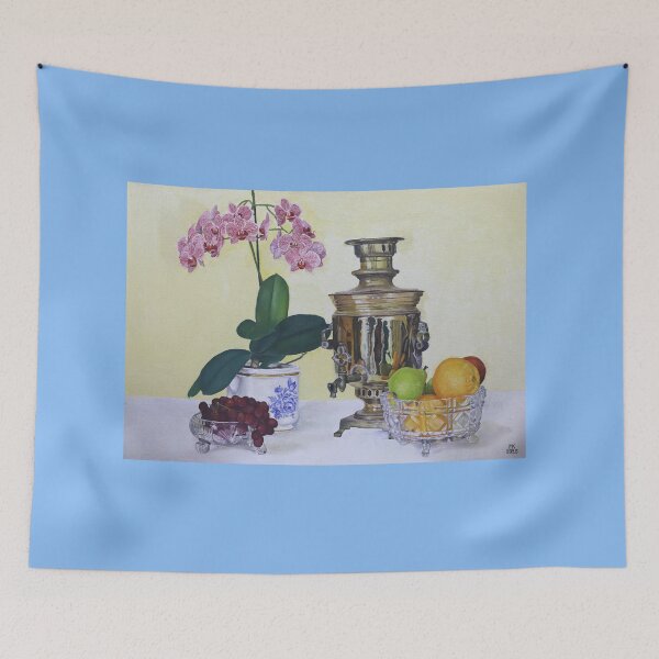 Item preview, Vintage Samovar with Orchids and Fruit designed and sold by Melvyn Kahan.