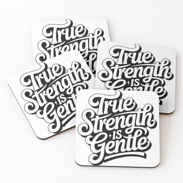 Item preview, True Strength Is Gentle – Inspirational Quote Design designed and sold by TextMood.