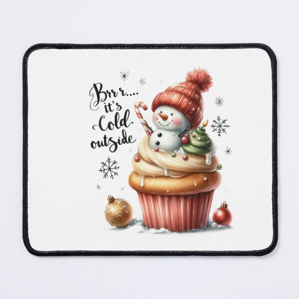 Item preview, Merry Christmas Funny Snowman Cupcake Brrr It's Cold Outside designed and sold by lojadpop.