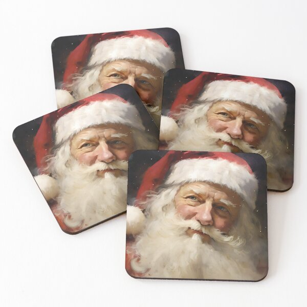 Item preview, Vintage Santa Portrait, Santa Oil Painting, Christmas Wall Art, Christmas Santa Wall Art, Seasonal Christmas Decor, Winter Wall Art designed and sold by SavageVision.