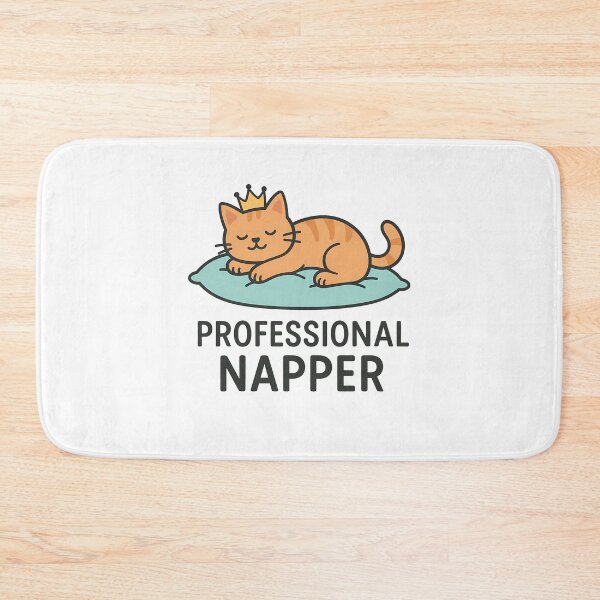Item preview, Cute Professional Napper Cat Sleeping with Crown designed and sold by k3rstman1.