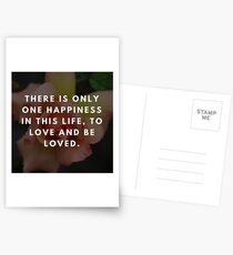 Rose Quotation (George Sand) Postcards