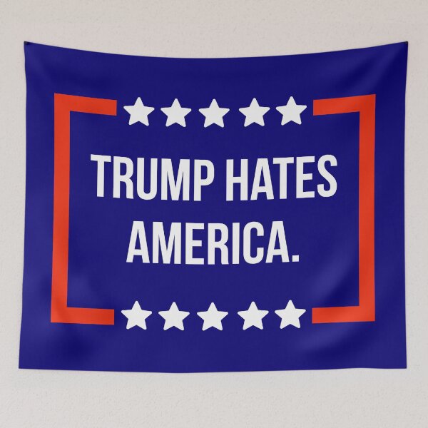 Item preview, Trump hates America.  designed and sold by Rachel the Artist .