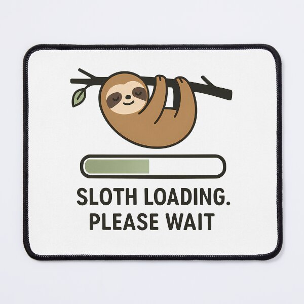 Item preview, Sloth Loading Please Wait Funny Humor designed and sold by k3rstman1.