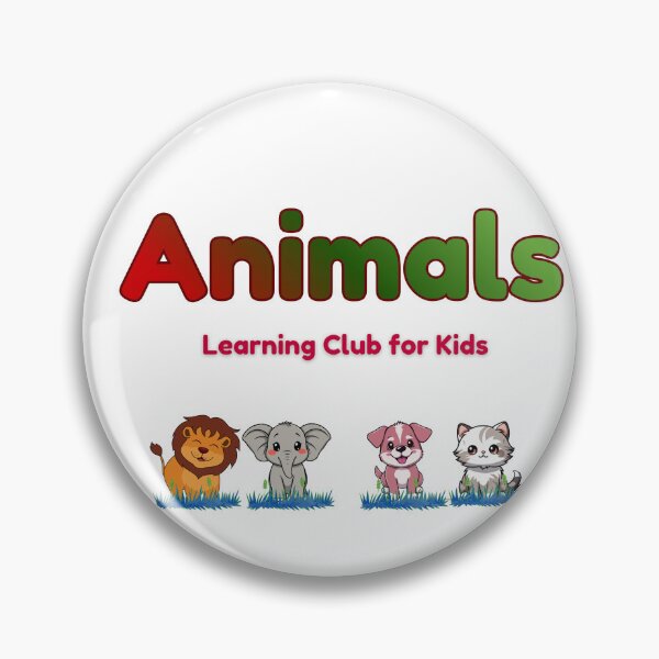 Item preview, Animals Learning Club for Kids designed and sold by AME Kids Designs.