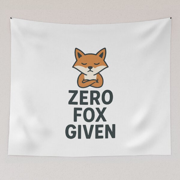 Item preview, Zero Fox Given Sarcastic Funny Fox designed and sold by k3rstman1.