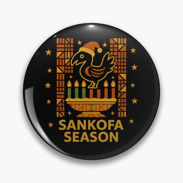Item preview, Sankofa Season Bird & Kinara Candles Afrocentric Kwanzaa T-Shirt – Unity, Heritage & Holiday Style designed and sold by AddictiveDesign.