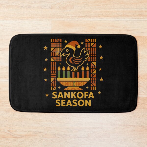 Item preview, Sankofa Season Bird & Kinara Candles Afrocentric Kwanzaa T-Shirt – Unity, Heritage & Holiday Style designed and sold by AddictiveDesign.