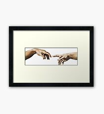 The creation of Adam Framed Print