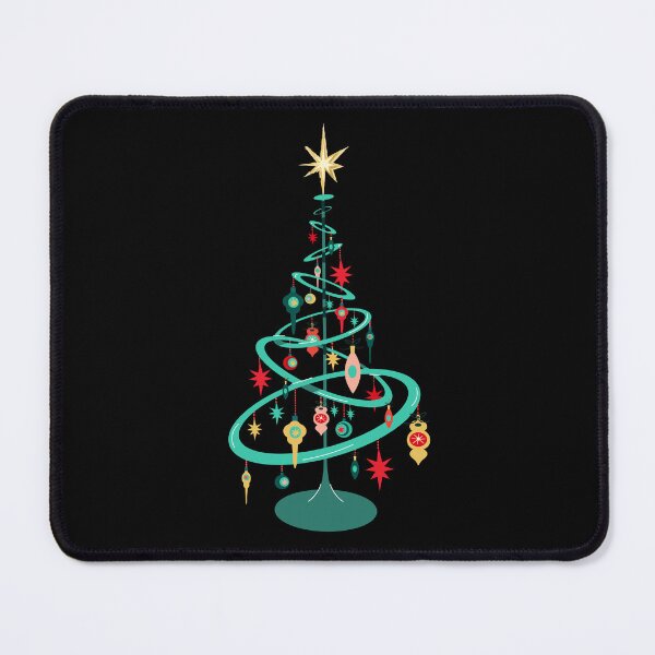 Item preview, Atomic Age retro MCM Mid Century modern Christmas Tree with star topper and ornaments designed and sold by Jdawnink.