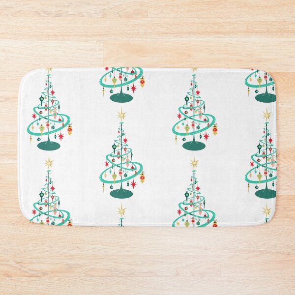 Item preview, Atomic Age retro MCM Mid Century modern Christmas Tree with star topper and ornaments designed and sold by Jdawnink.