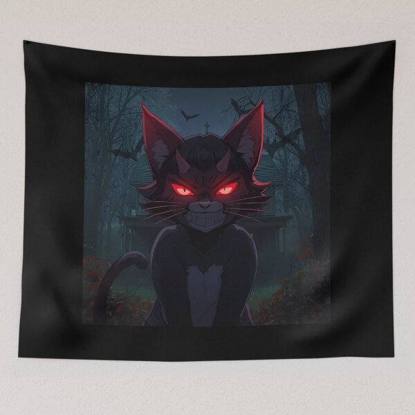 Item preview, Demon Cat – Dark Forest Guardian designed and sold by Silrom.